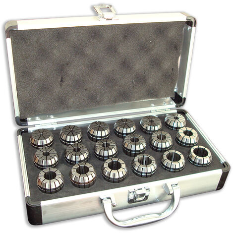 SERIE DI 18 PINZE ER 32 PER FRESE DA 3 A 20 mm IN VALIGETTA PRT TOOLS