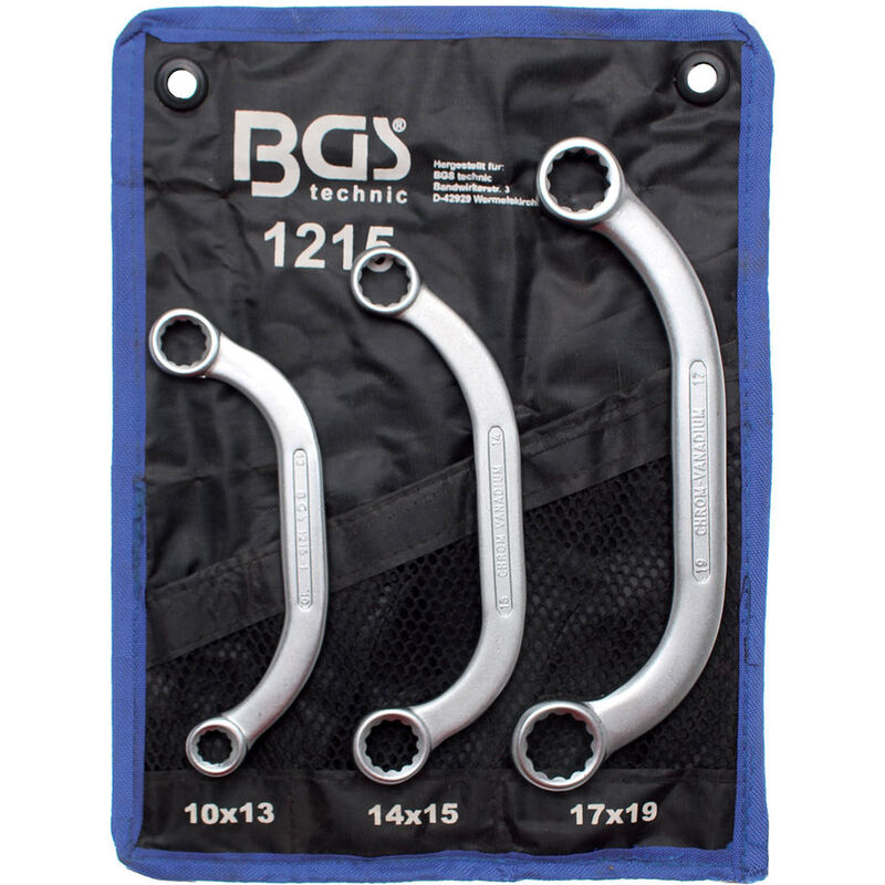 Serie di 3 Chiavi Poligonali per starter misure