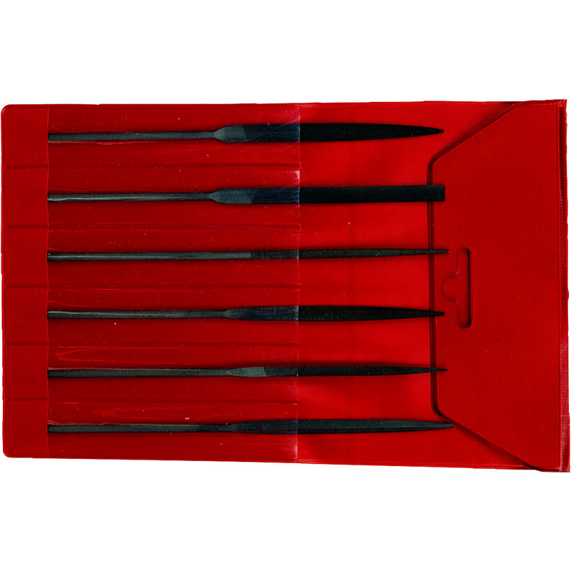 Serie di 6 lime ad ago, taglio mezzo dolce Usag