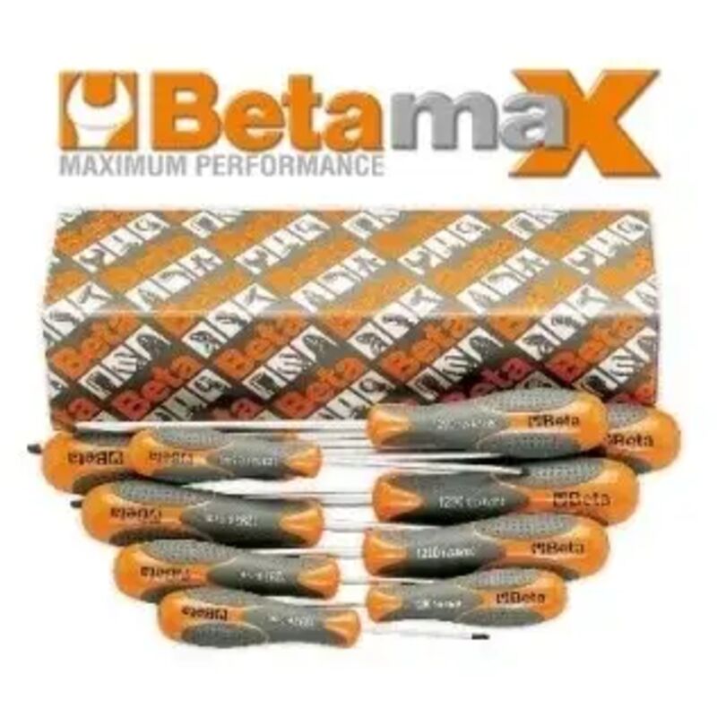 Beta - 1293/S8 Serie cacciavite Max intaglio e croce ph 8 Pz.