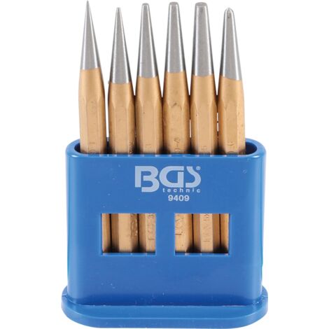 Serie di cacciaspine e punzoni  120 mm  1 - 5 mm  6 pz.