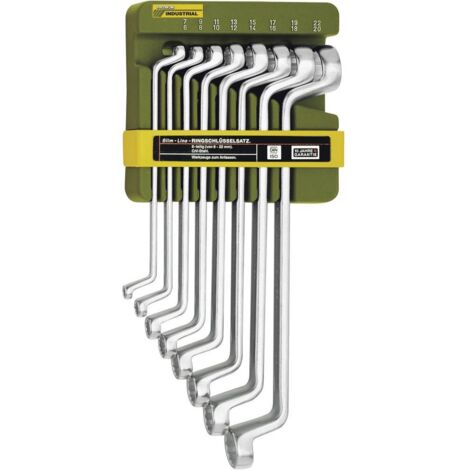 Serie di chiavi poligonali combinate con supporto 6x7-20x22 8 pz Proxxon 23810