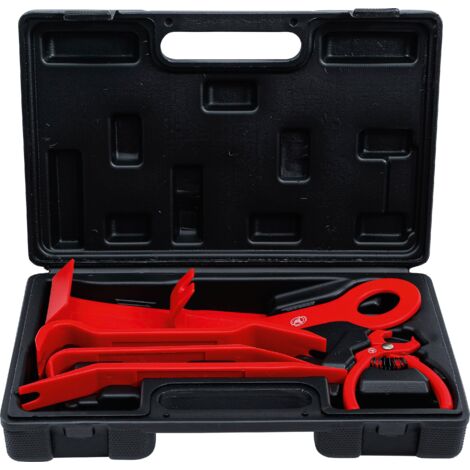 Serie di cunei per modanature  differenti forme  con pinza per rivetti  6 pz.