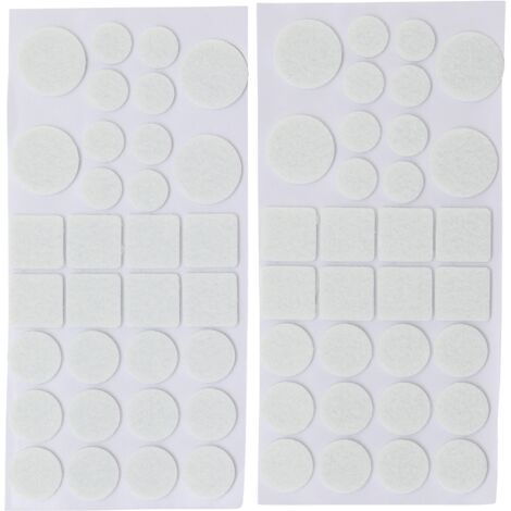 Serie di feltrini adesivi  bianco  64 pz.
