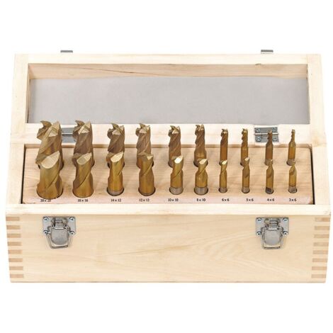 SERIE DI FRESE FRONTALI A 2 E 4 TAGLI PER FINITURA FERVI F001/20
