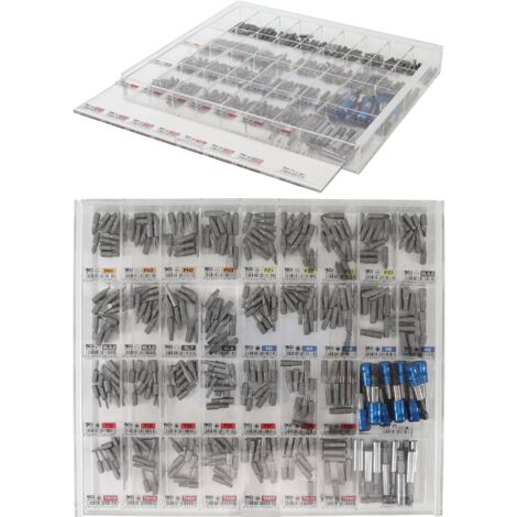 Serie di inserti e portainserti  espositore  6,3 mm (1/4")  340 pz.