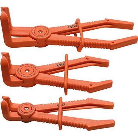 Serie di pinze stringitubo ad angolo 90° 155-220 mm 3 pz.