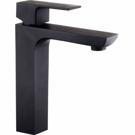 SERIE ELEGANT GRUPPO LAVABO MISCELATORE NERO OPACO
