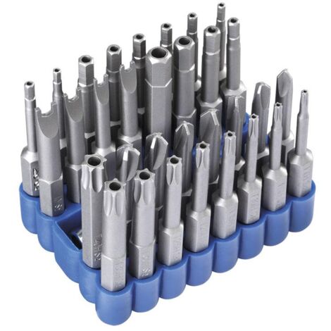 Serie embouts 1/4 longs 50 mm pour perceuse visseuse Fervi 0626l