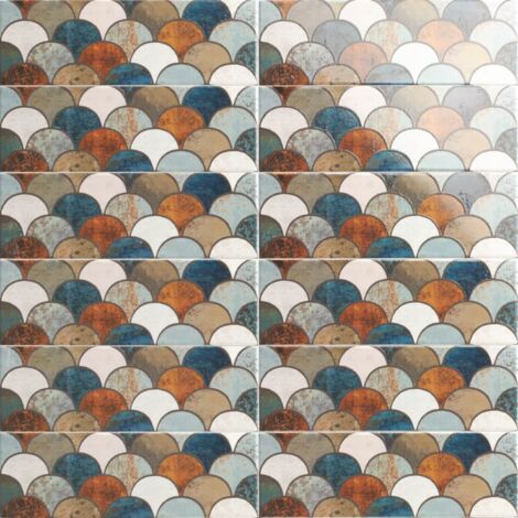 Série Escama caramel 10x30 (carton de 1 m2)