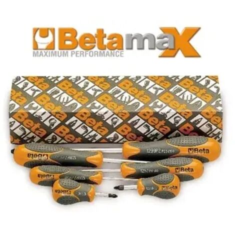 Serie giraviti betamax pozidriv-supadriv beta 1299pz/s6 - 6 pz
