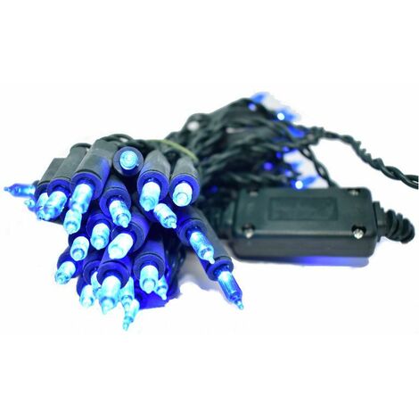 Immagini Natale Blu.Serie Luci Natale Wimex A Pisello 50 Led Blu 5 Metri 4501733 Wim 4501733