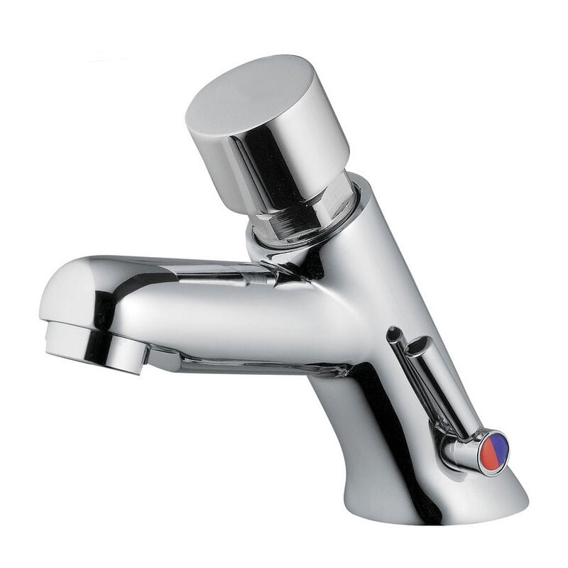 Série MODERN mitigeur de lavabo temporisé avec commande par bouton-poussoir - Idral