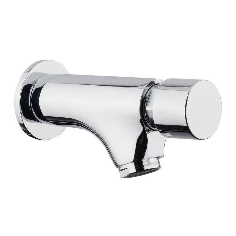 Série MODERN robinetterie murale de lavabo temporisée avec commande par bouton-poussoir - Idral