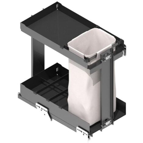 serie nova flat módulo botellero / panero. con guías de extracción total y cierre amortiguado. modulo modulo 400