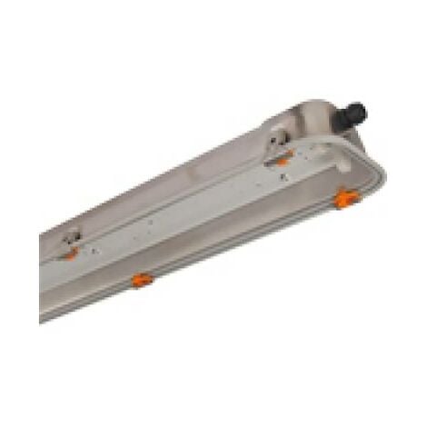 PALAZZOLI Serie Rino Ex Plafoniera Inox Vetro Per Tubi T8 2X36W Alimentatore Elettronico Atex 2D3G