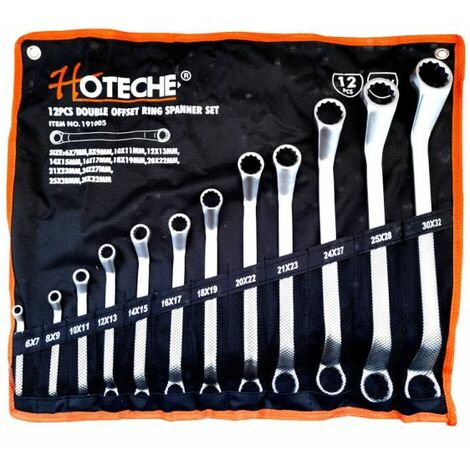 Serie set chiavi inglesi poligonali curve kit 12 pz astuccio 6-32mm Art.191005