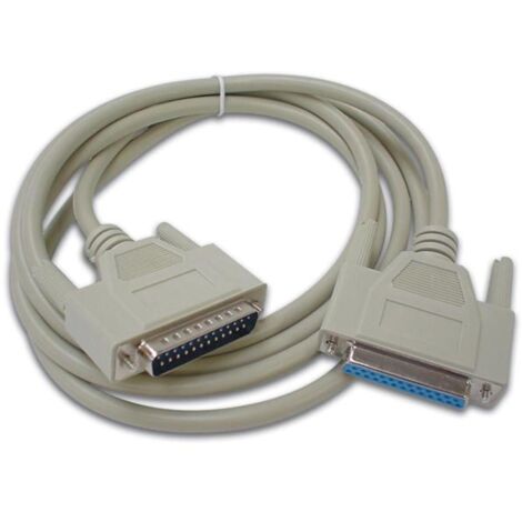 SERIELLES KABEL 25-POL. D-SUB-STECKER / 25-POL. D-SUB-BUCHSE / 2m