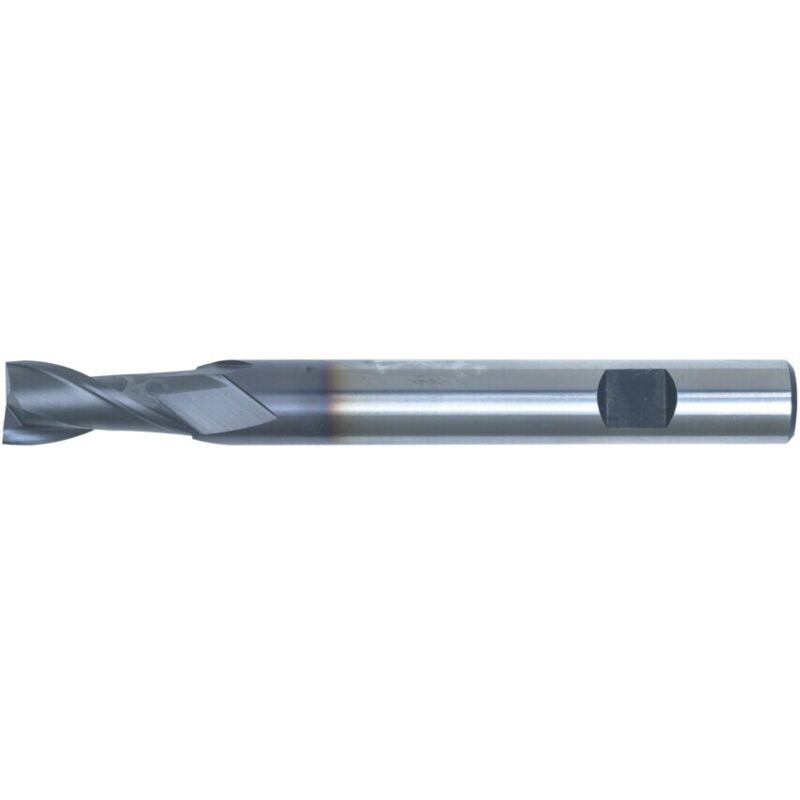 SwissTech 5.00MM HSS-Co 8% 2 Flute Weldon Shank Long Series Slot Drills - TiCN C