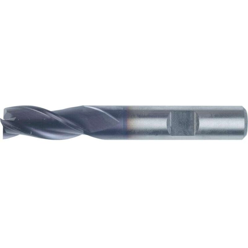 Swisstech - 12.00MM Series 06 HSS-Co 8% 3 Flute Weldon Shank Slot Drills - TiAlN c