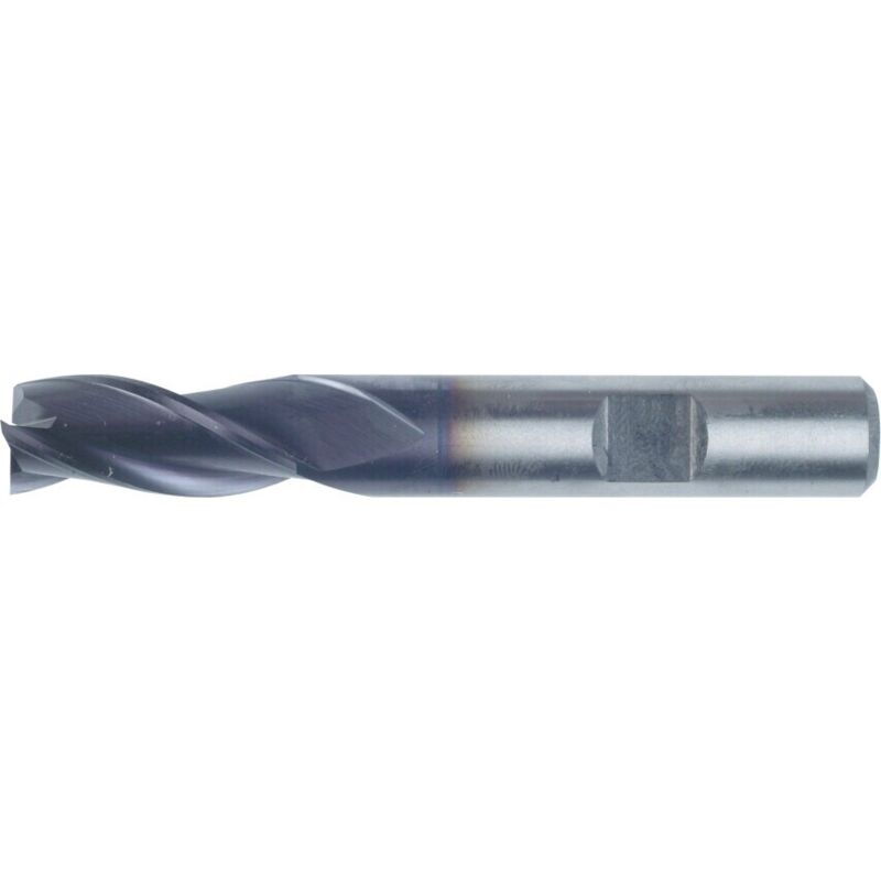 SwissTech 10.00MM Series 06 HSS-Co 8% 3 Flute Weldon Shank Slot Drills - TiAlN C