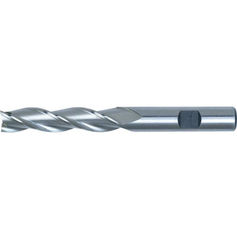 SwissTech 3.00MM HSS-Co 8% 3 Flute Weldon Shank Long Series Slot Drills - Uncoat