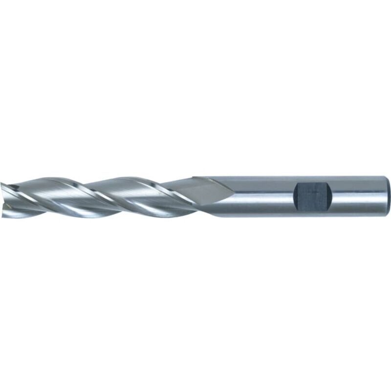 SwissTech 8.00MM HSS-Co 8% 3 Flute Weldon Shank Long Series Slot Drills - Uncoat