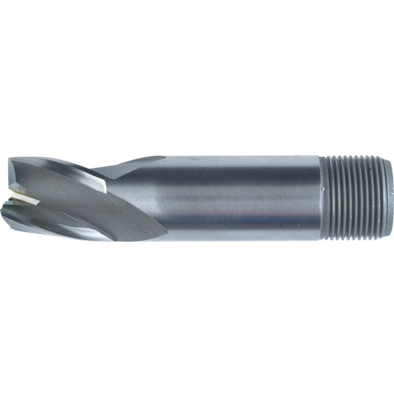 SwissTech 7.00MM HSS-Co 8% 3 Flute Threaded Shank Slot Drills - Uncoated