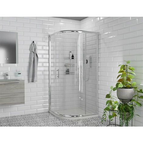 main image of "Series 6 Chrome 900mm 1 Door Quadrant Shower Enclosure"