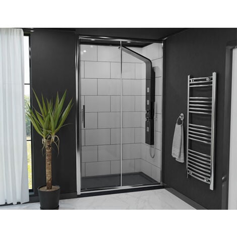 Series 8 Chrome 1000mm Sliding Shower Door