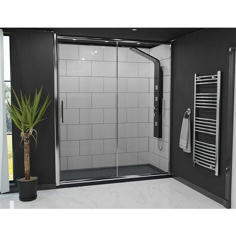 Series 8 Chrome 1700mm Sliding Shower Door