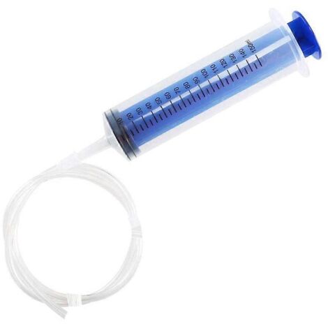 Seringue à bulles réutilisable en plastique pour extraction d'huile et fluides