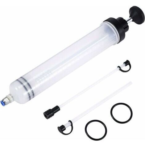 Seringue a Huile,Huile Aspiration Seringue-500CC Pompe de Transfert,Pompe D'aspiration D'huile, Huile pour Engrenages Et Extracteur De Liquide De Frein et d'antigel-Outil de Transfert de Pompe à Main