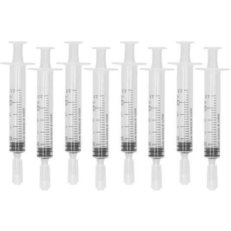 Seringue de parfum distributeur de toner rechargeable 2,5 ml x 8 pièces pour cosmétiques liquides