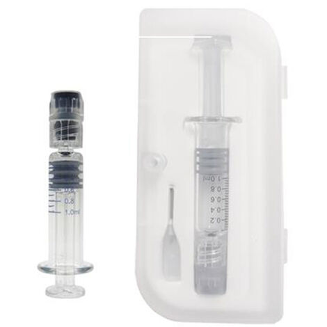 Seringue en verre très demandée, seringue préremplie en verre borosilicaté, 1 ml réutilisable (une seringue)
