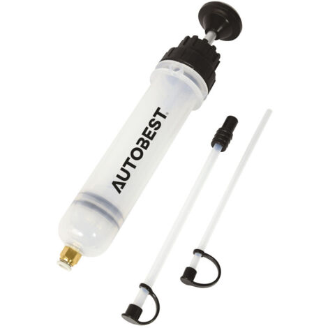Autobest – Seringue multi usage 500ml – Plastique transparent – Graduée pour dosage précis – Tuyaux Ø 6mm et Ø 8mm inclus