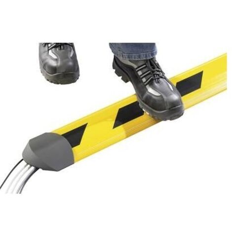 Serpa Proteggi cavi Giallo Nero 3000 mm 5 canali