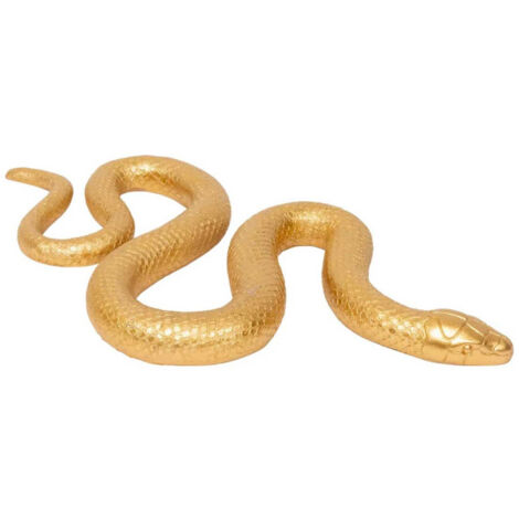 Serpent Déco en Résine "Wild Romance" 35cm Doré