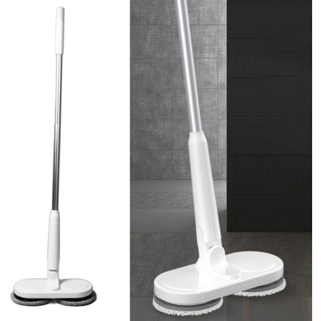 Serpentine électrique sans fil Professionnel rechargeable efficace auto-propulsé à rotation duale pour nettoyage de sols (ABS/Metal, 1195g)