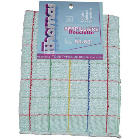 Serpillère Bouclette Couleur 50 X 60 Cm