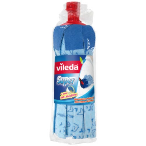 Serpillère VILEDA laminée à ancrage universel - bleue