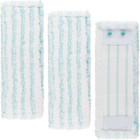 Serpillères de rechange en microfibre lavables en machine – Lot de 3 pièces compatibles Leifheit Profi XL, Profi et Micro Duo