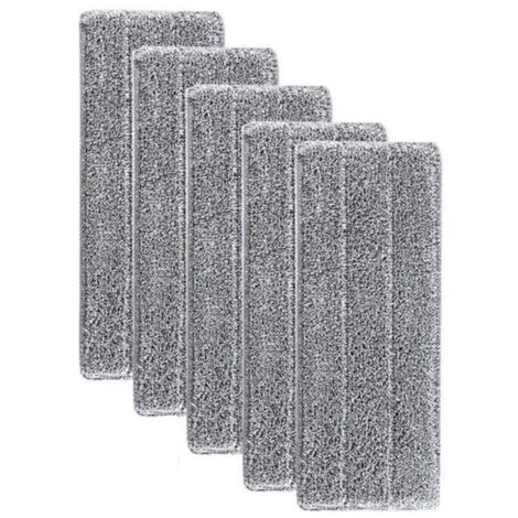Serpillères en Microfibre pour Balai Lave-Sol Housse de Nettoyage de Rechange Tête de Ménage de Vadrouille pour Balai Plat 33x12mm