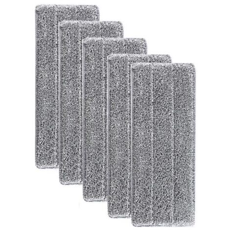 Serpillères en Microfibre pour Balai Lave-Sol Housse de Nettoyage de Rechange Tête de Ménage de Vadrouille pour Balai Plat 33x12mm
