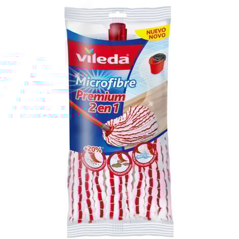 Serpillière microfibre 2-en-1 Vileda – Ultra-absorbante & compatible universel