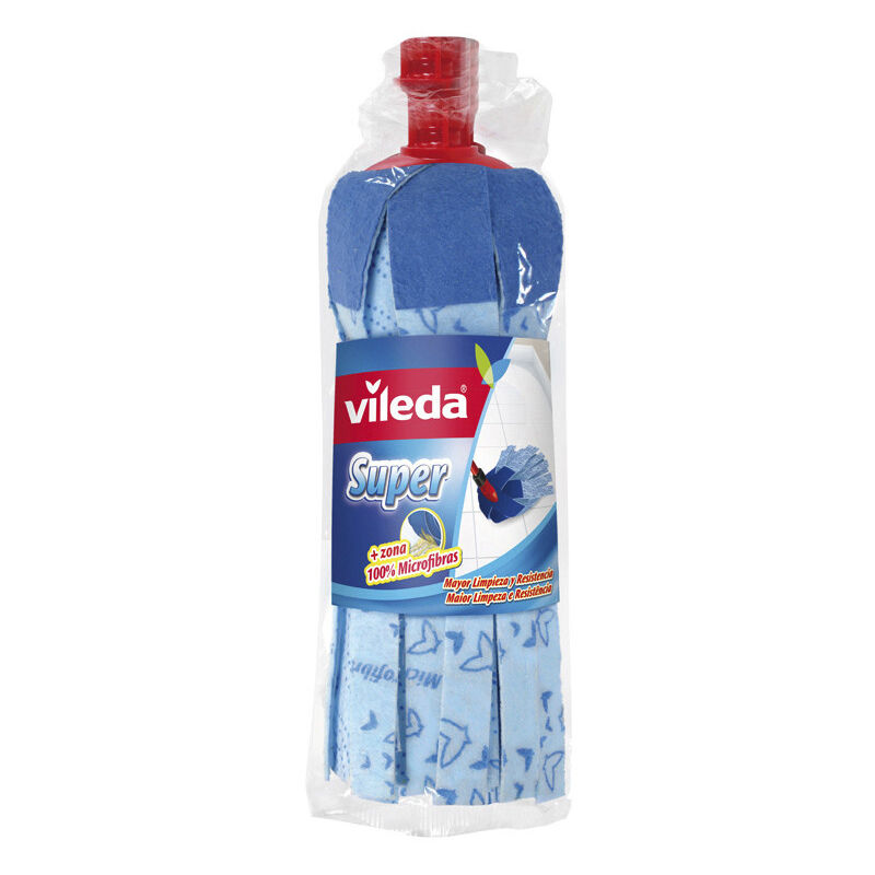 Vileda - Serpillère laminée à ancrage universel - bleue - Bleu