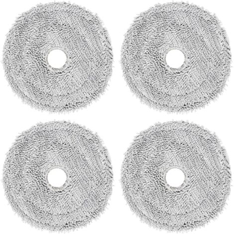 serpillières Accessoires pour Ecovacs Deebot Mini rechange aspirateur robot,serpillières en microfibre,Lavable et réutilisable -4Pièces