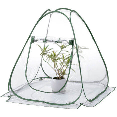 Serra a scomparsa, serra portatile 70x70x80 cm, piccola serra invernale per piante, tenda di protezione per piante, serra da giardino in PVC con protezione antigelo, per uso interno o esterno
