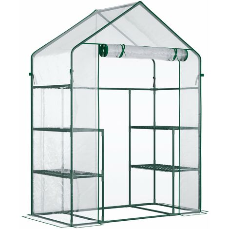 Serra da Giardino 142x73x195 cm Impermeabile e Anti UV Verde