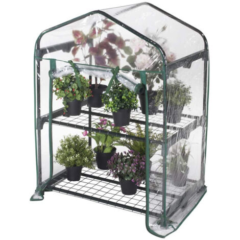 SERRA DA GIARDINO BALCONE CON TELO PIANTE ORTO FIORI 69x49x98cm VERDELOOK